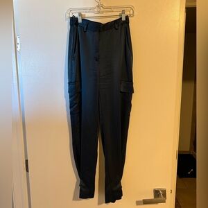 Aritzia Babaton Refined Satin Cargo Pants